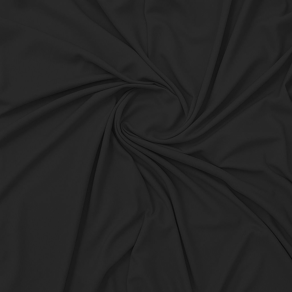 Essence™ Premium Soft Cotton – Black (Unstitched)