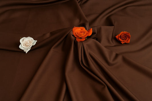 Essence™ Mulayam – Brown Premium Wash & Wear (Unstitched)