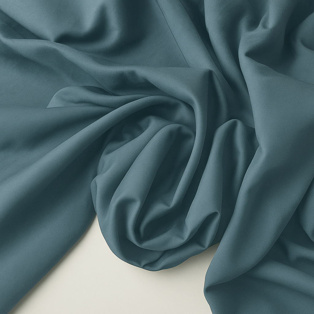 Essence™ Mulayam – Teal Grey Premium Wash & Wear (Unstitched)