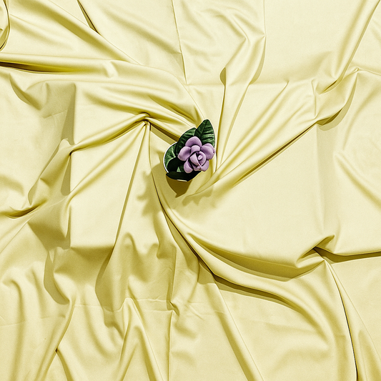 IHTIRAAM All-Season Wash & Wear – Creamy Yellow (Unstitched)