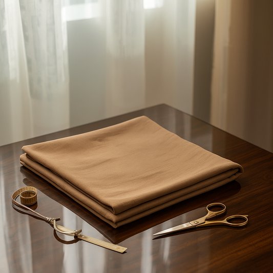 Essence™ Premium Soft Cotton – Camel (Unstitched)