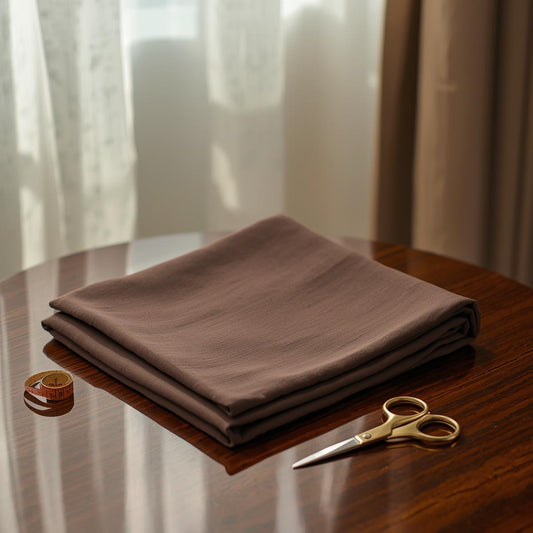 Essence™ Premium Soft Cotton – Chocolate Brown (Unstitched)
