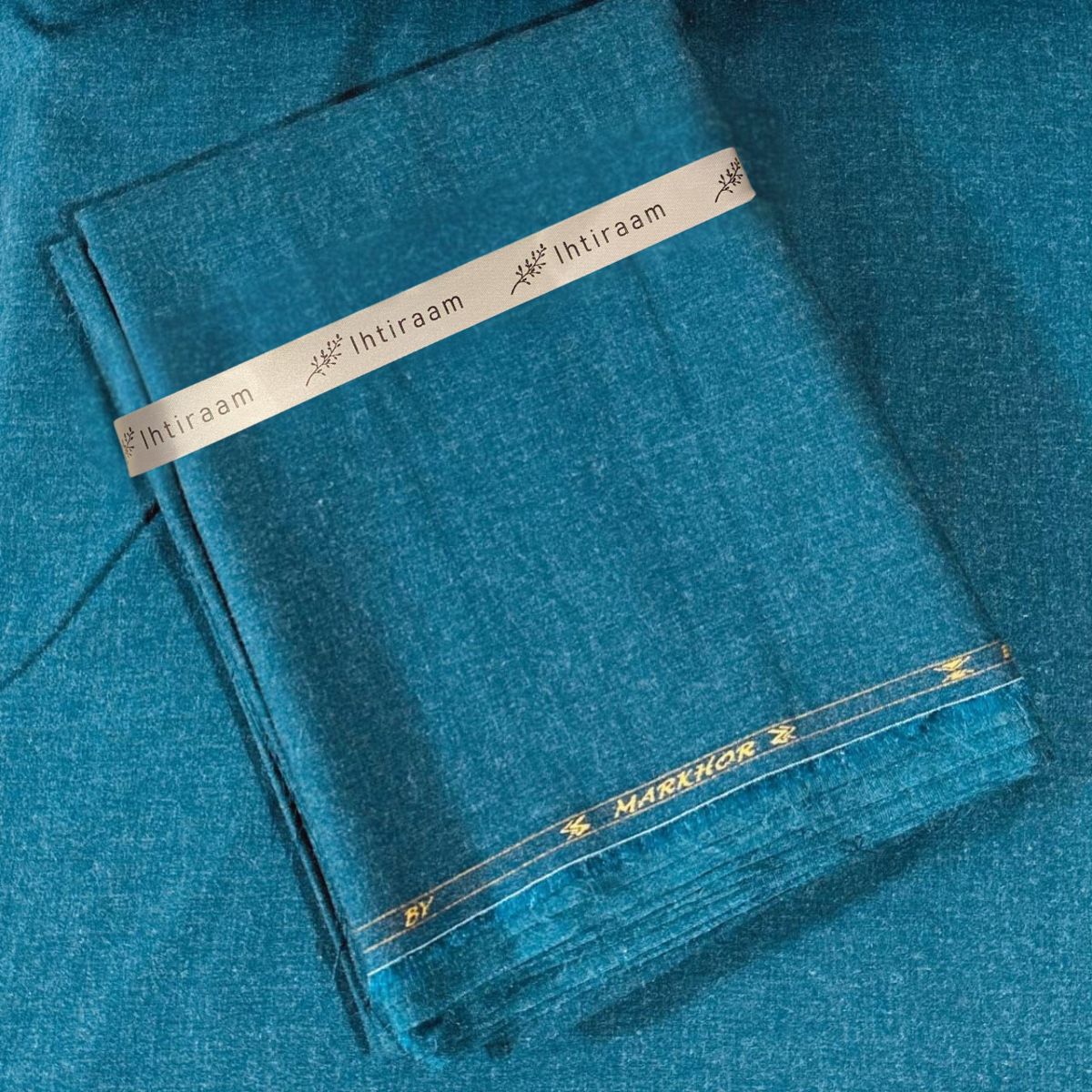 IHTIRAAM Premium Markhor Wool – Teal (Unstitched)