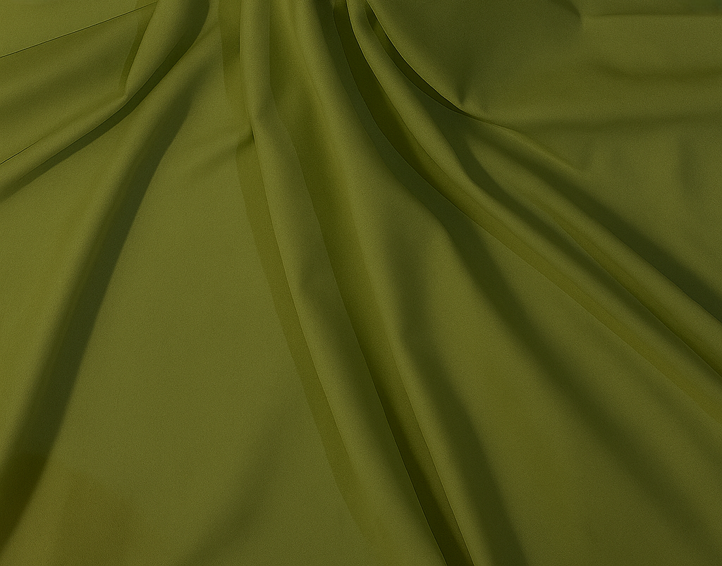 Essence™ Mulayam – Olive Green Premium Wash & Wear (Unstitched)