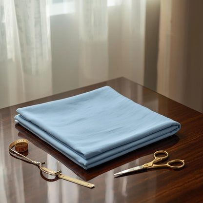 Essence™ Premium Soft Cotton – Sky Blue (Unstitched)