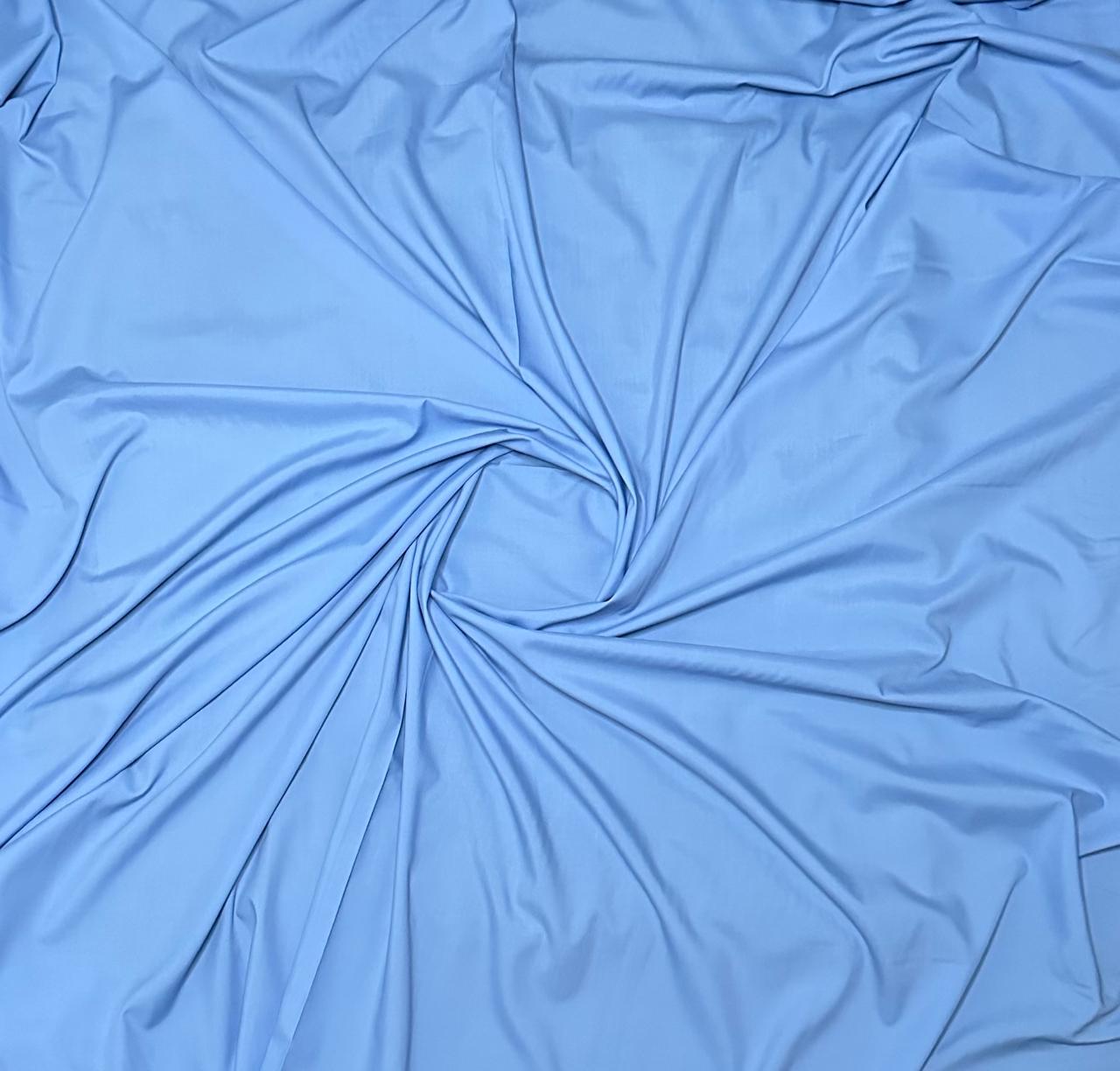 Essence™ Premium Soft Cotton – Sky Blue (Unstitched)
